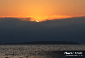 Sunrise over Clover Point. Victoria, BC