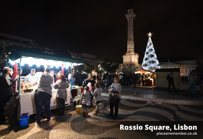 Christmas markets, Rossio Square, Lisbon